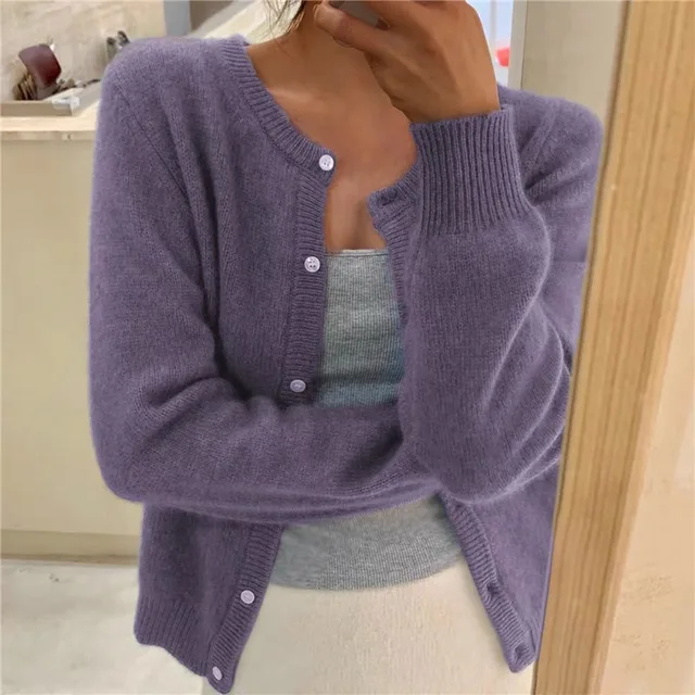 Hilary – Soft Knit Button-Front Cardigan