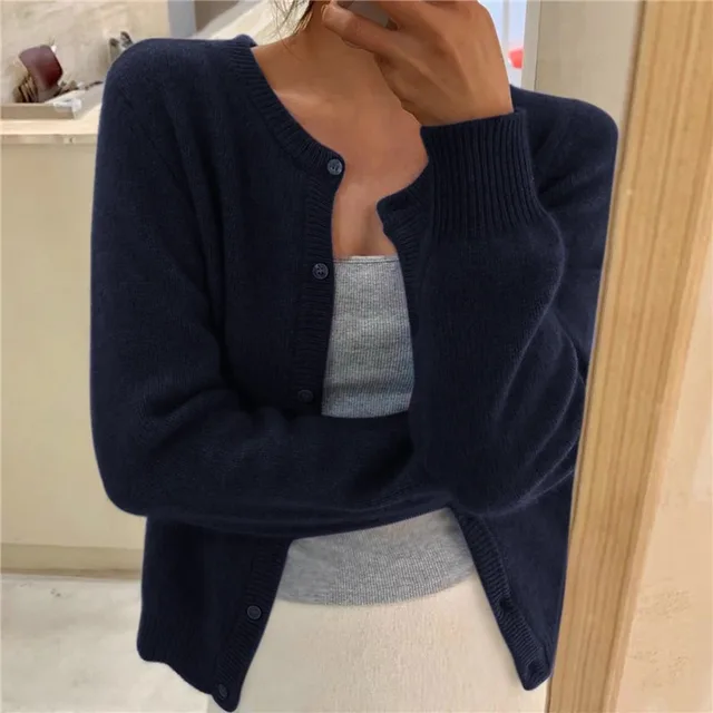 Hilary – Soft Knit Button-Front Cardigan