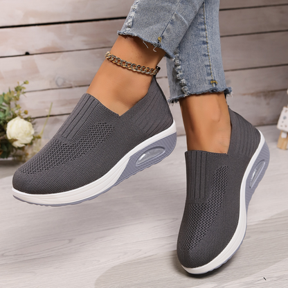 Kathleen – Knit Slip-On Trainers with Air Cushion Sole