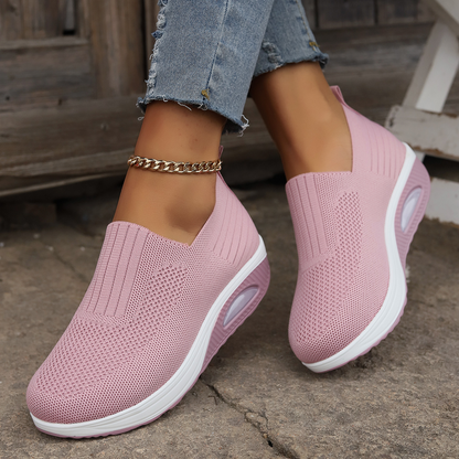 Kathleen – Knit Slip-On Trainers with Air Cushion Sole