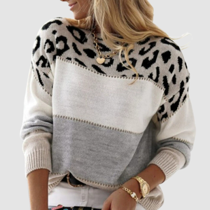 Tabitha – Leopard Print Knit Jumper