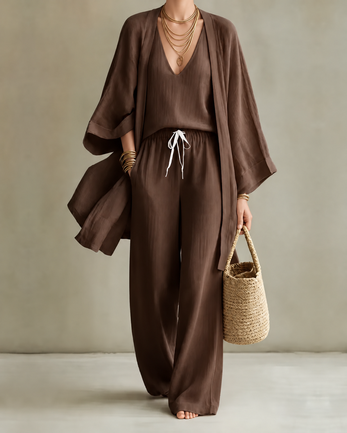 Josie – Relaxed Linen-Look Three-Piece Set