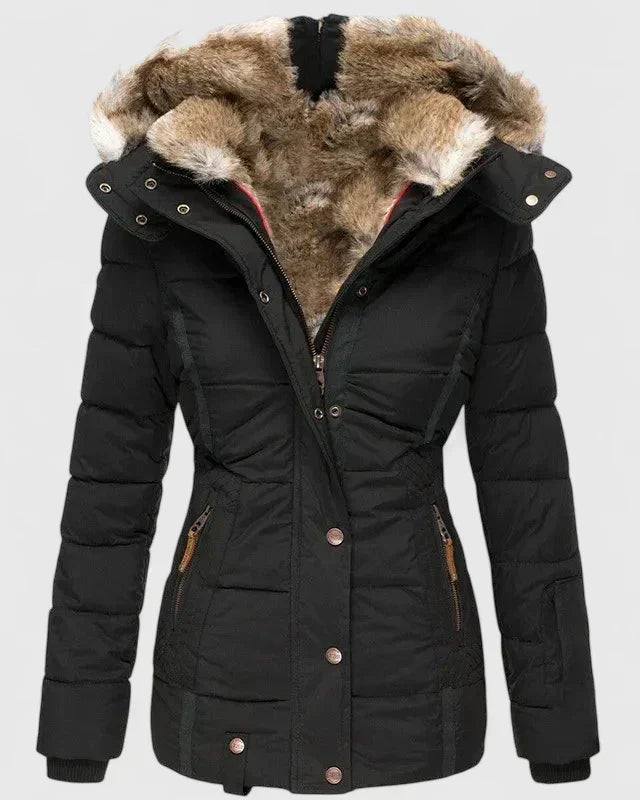 Sheena – Faux Fur Hooded Puffer Jacket
