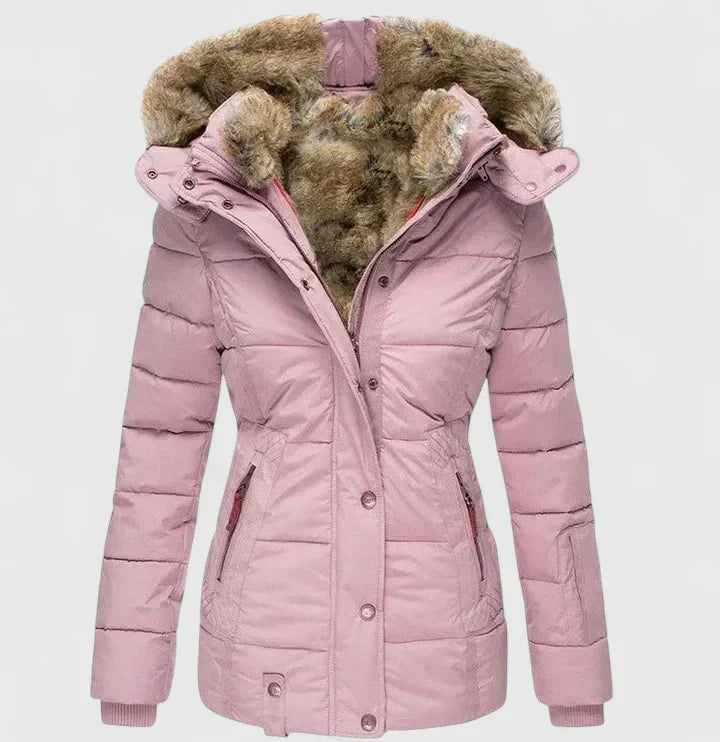 Sheena – Faux Fur Hooded Puffer Jacket