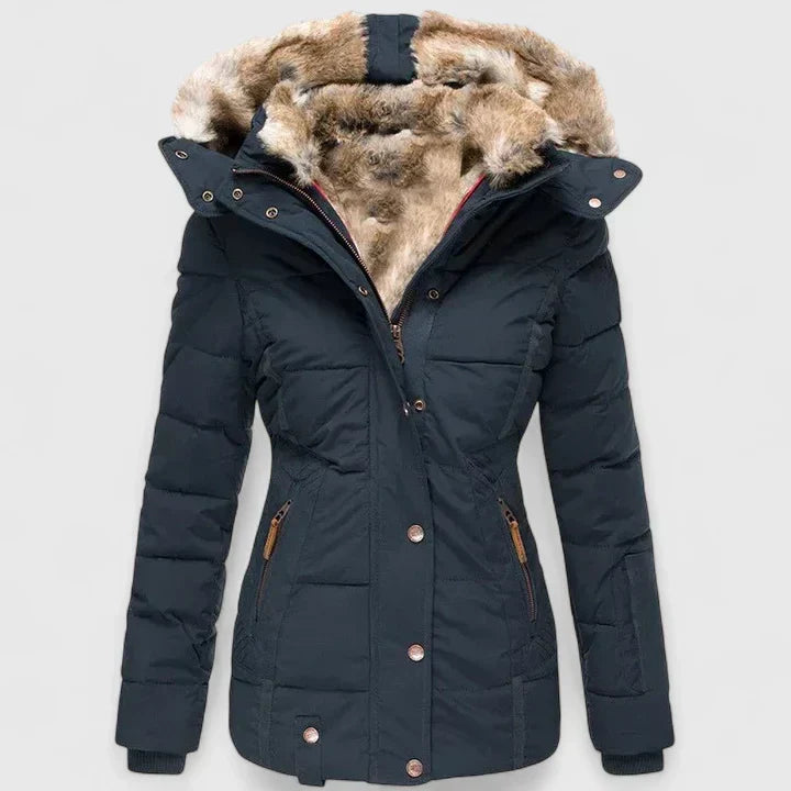 Sheena – Faux Fur Hooded Puffer Jacket