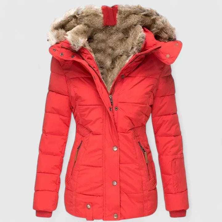 Sheena – Faux Fur Hooded Puffer Jacket