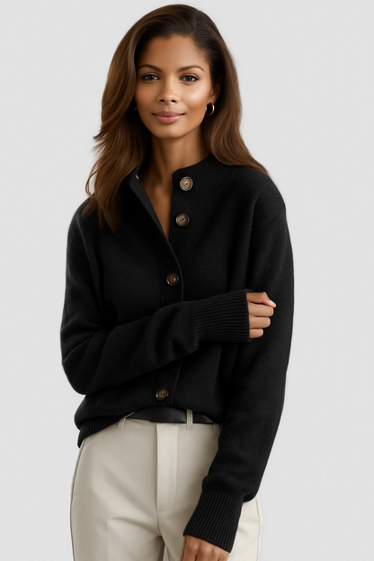 Petra – Button-Front Knit Cardigan