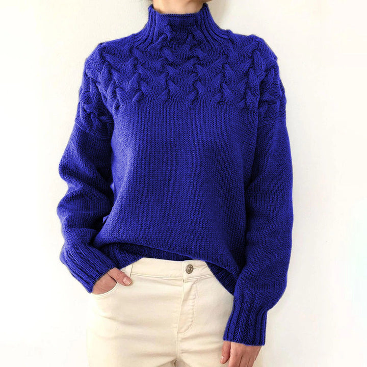 Hazel – Cable-Knit Turtleneck Jumper