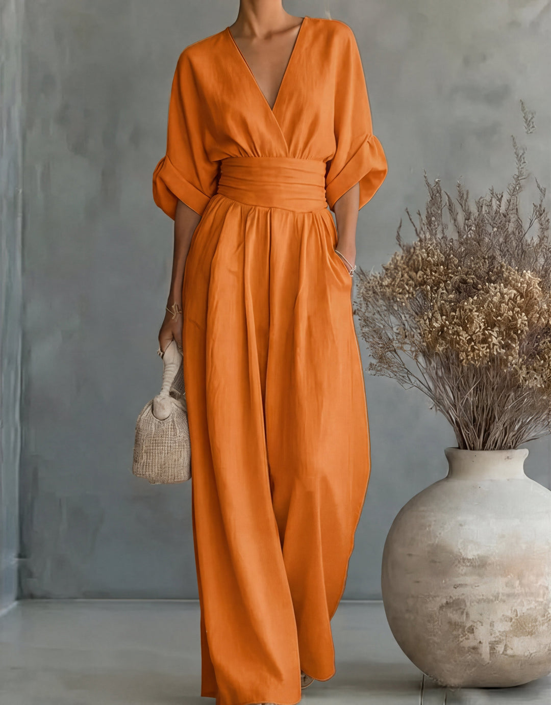 Nerys – Wide-Leg Belted Jumpsuit