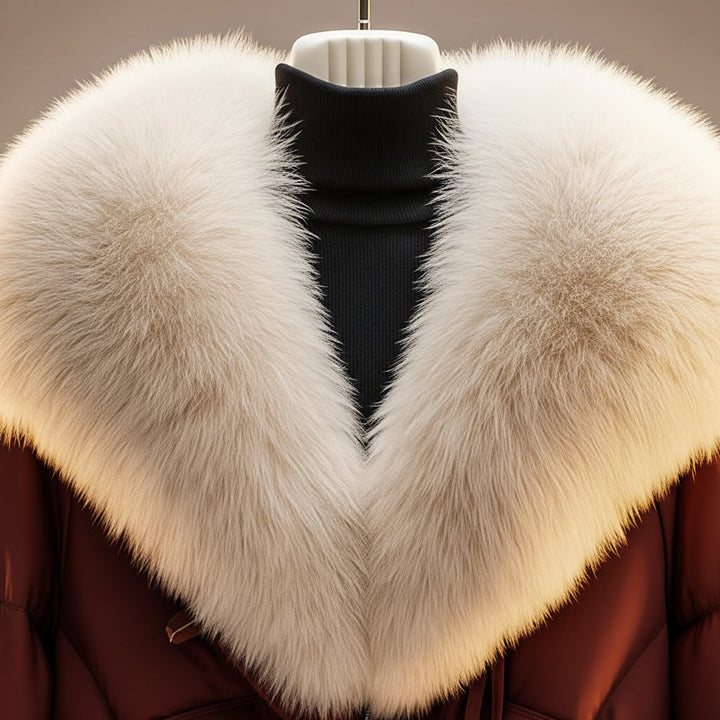 Rhiannon – Padded Jacket with Statement Faux-Fur Collar