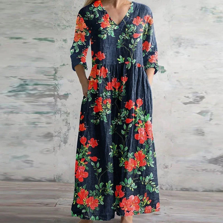 Pandora | Elegant Retro Maxi Dress