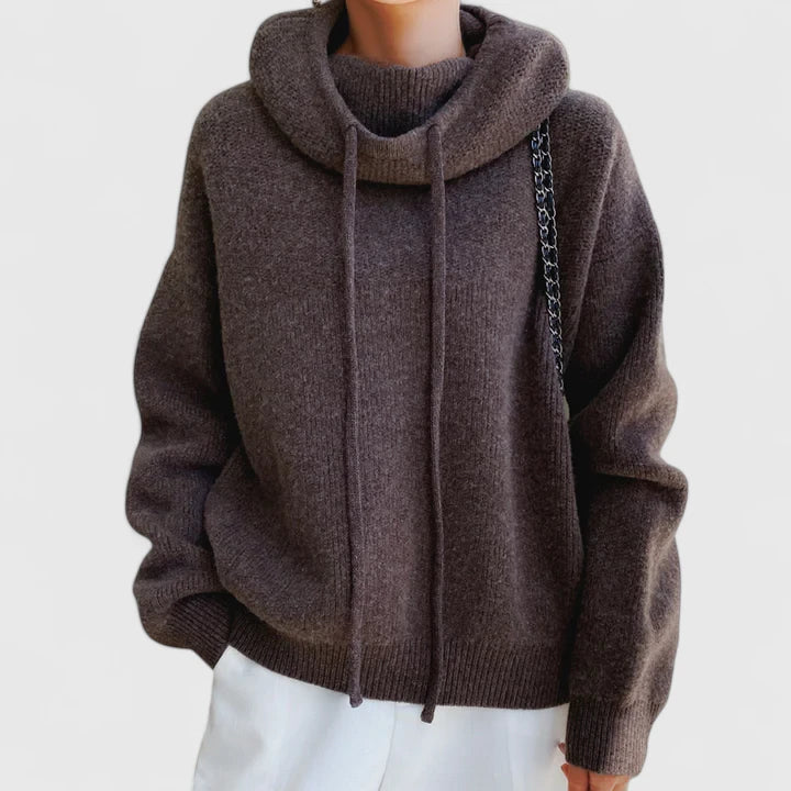 Kerensa – Relaxed Knit Hooded Pullover