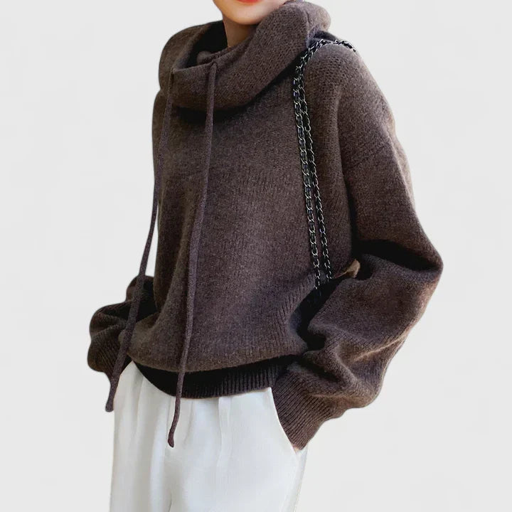 Kerensa – Relaxed Knit Hooded Pullover