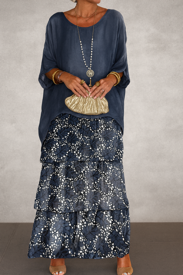 Lucinda – Tiered Chiffon-Look Maxi Dress