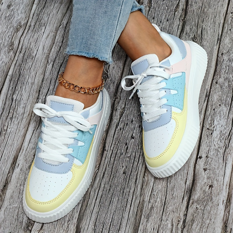 Peggy – Lace-Up Flatform Trainers