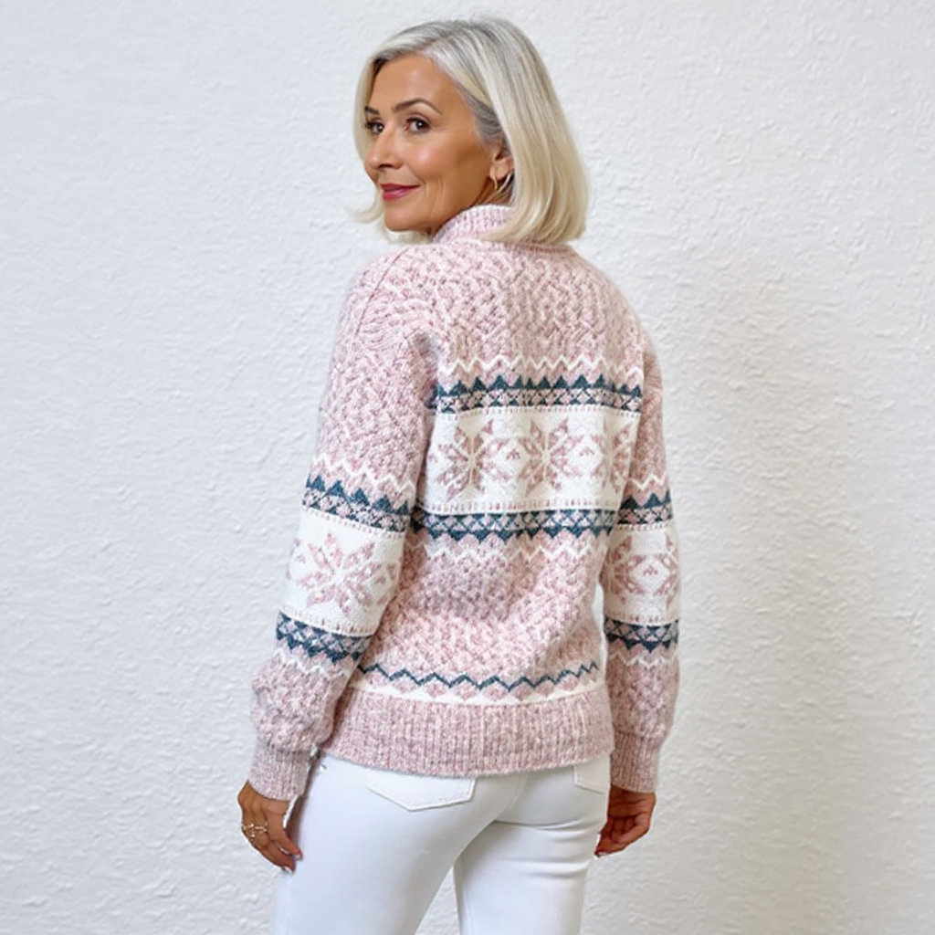 Nicola – Nordic Snowflake Knit Jumper