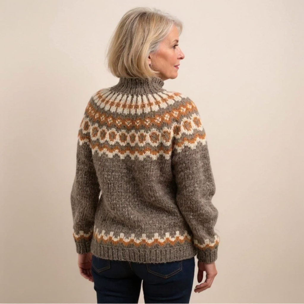 Pamela – Fair Isle Knit Turtleneck Jumper