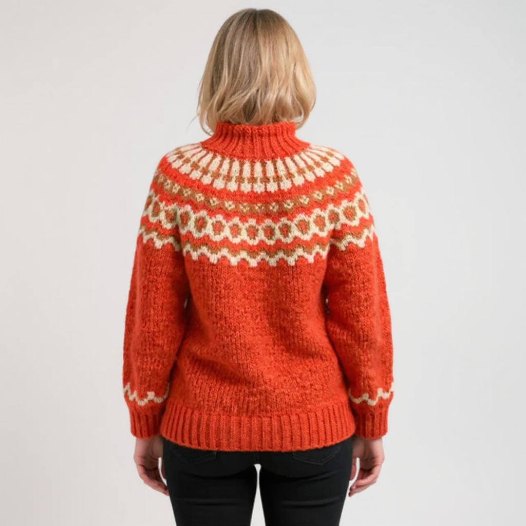 Pamela – Fair Isle Knit Turtleneck Jumper
