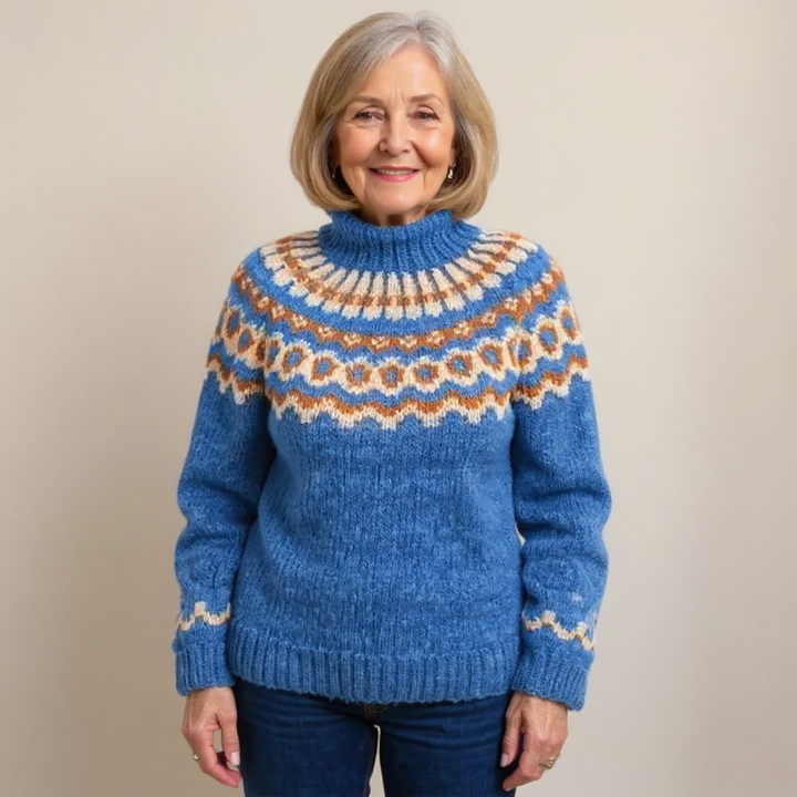 Pamela – Fair Isle Knit Turtleneck Jumper