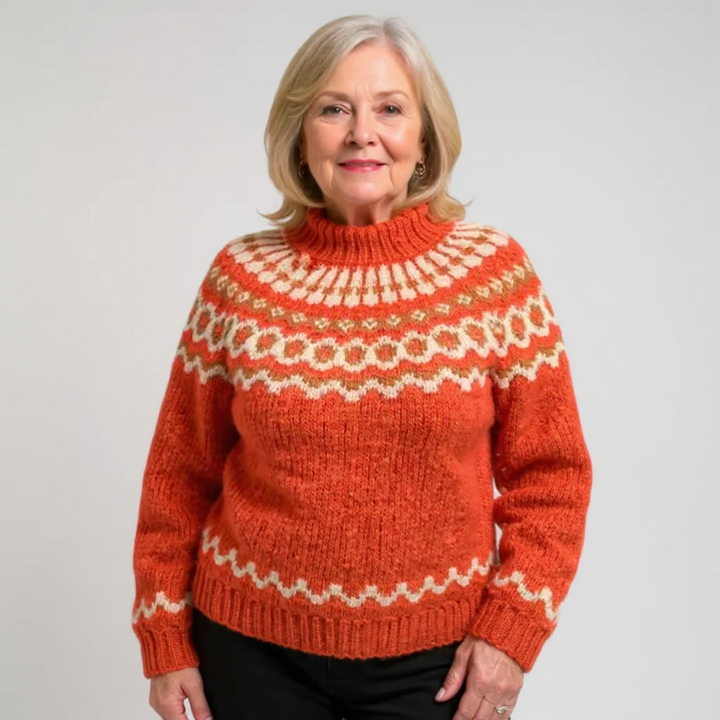 Pamela – Fair Isle Knit Turtleneck Jumper
