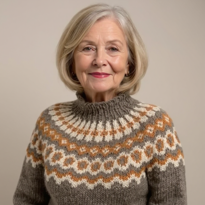 Pamela – Fair Isle Knit Turtleneck Jumper