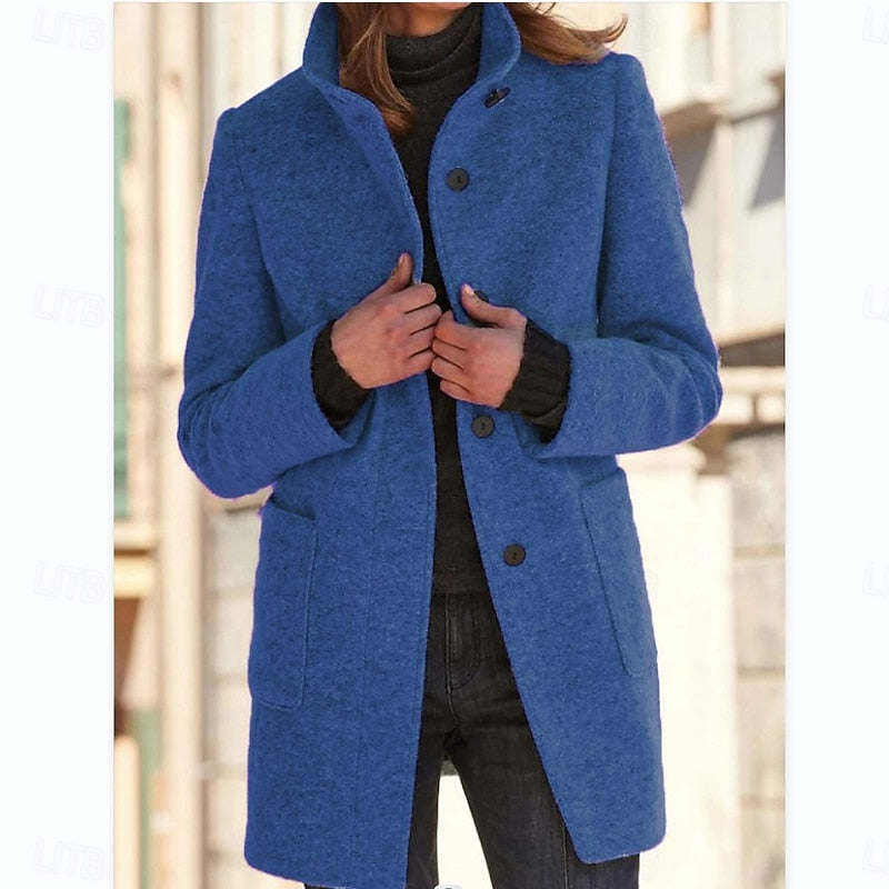 Ophelia – Tailored Stand-Collar Coat