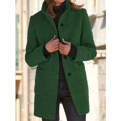 Ophelia – Tailored Stand-Collar Coat