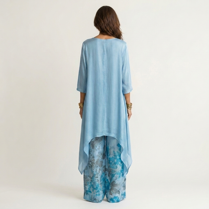Thomasina – Asymmetric Tunic and Wide-Leg Trouser Set