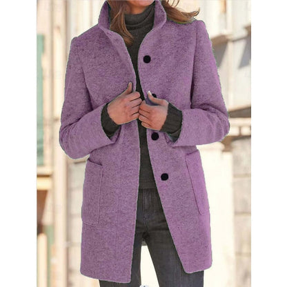 Ophelia – Tailored Stand-Collar Coat