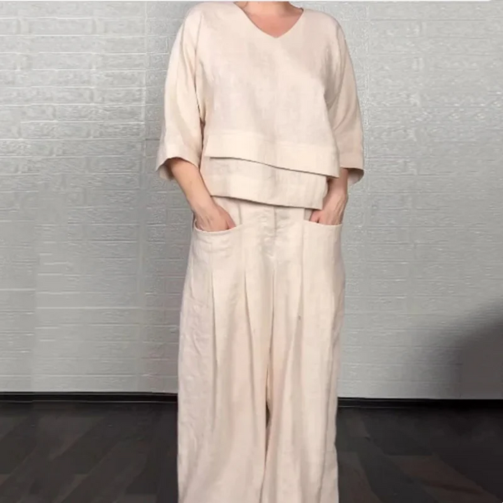 Roxie | Relaxed Linen-Look Two-Piece Set