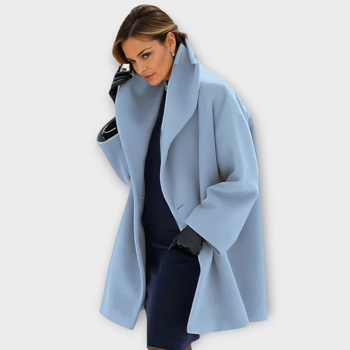 Lowri – Elegant Relaxed Lapel Coat