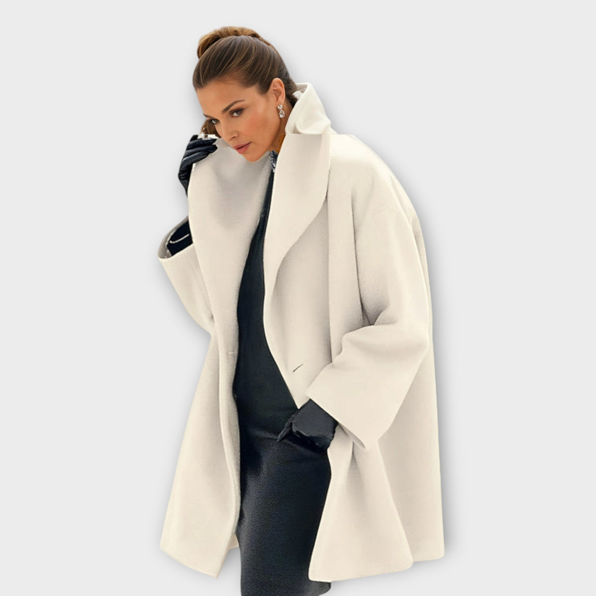 Lowri – Elegant Relaxed Lapel Coat