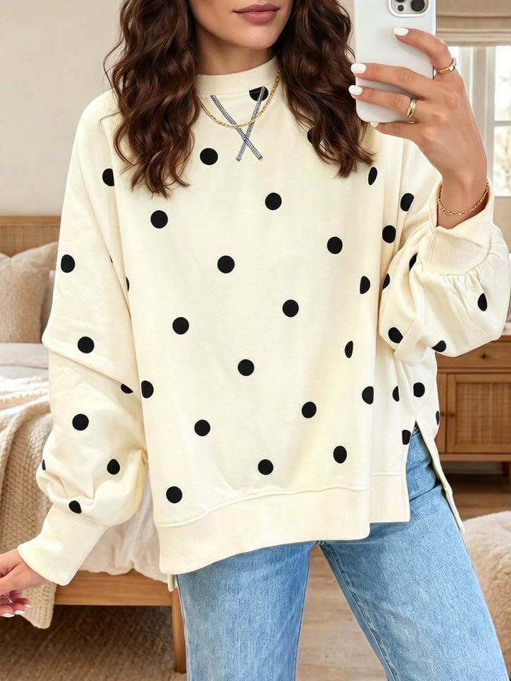 Annette – Polka Dot Relaxed Sweatshirt