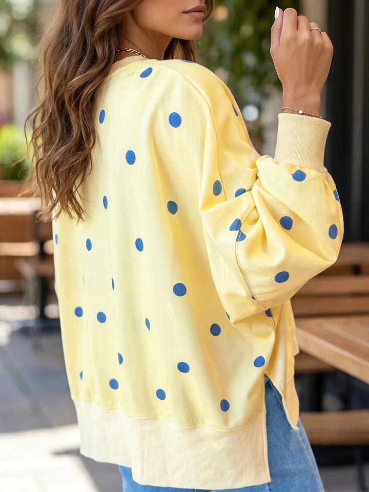 Annette – Polka Dot Relaxed Sweatshirt