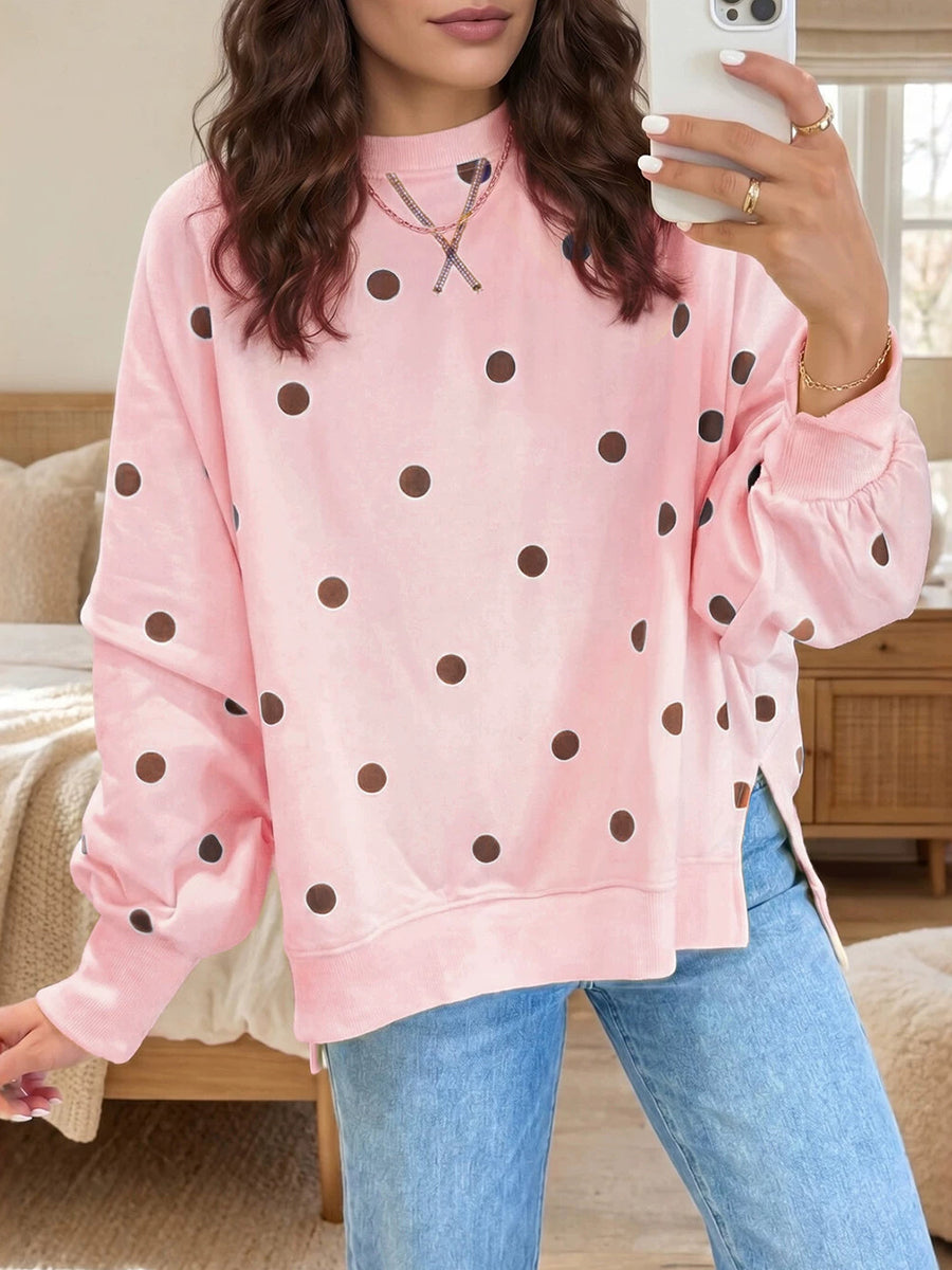 Annette – Polka Dot Relaxed Sweatshirt