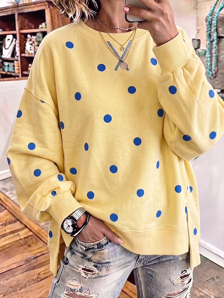 Annette – Polka Dot Relaxed Sweatshirt