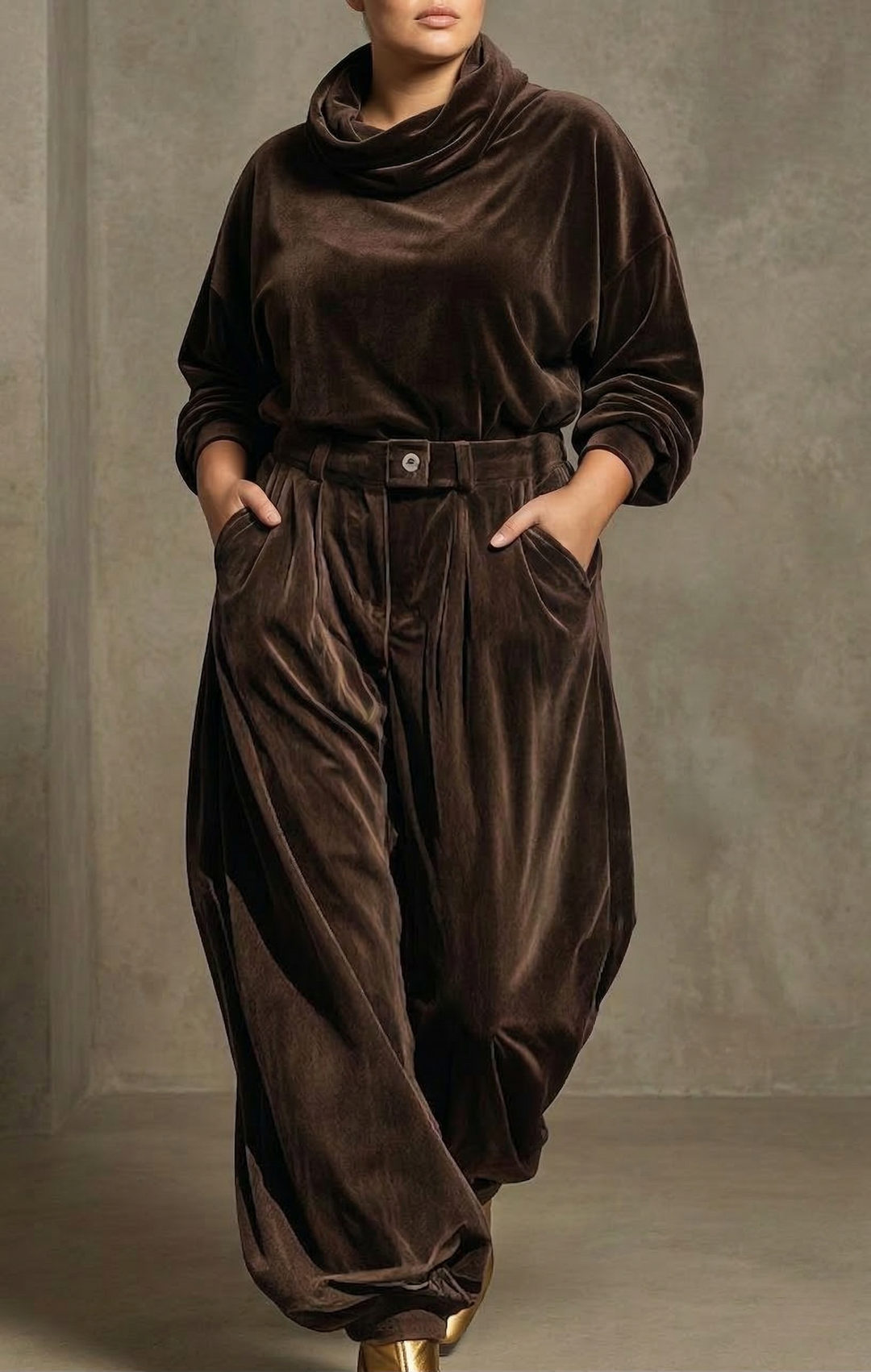 Maggie | Velvet Hoodie and Trousers Set