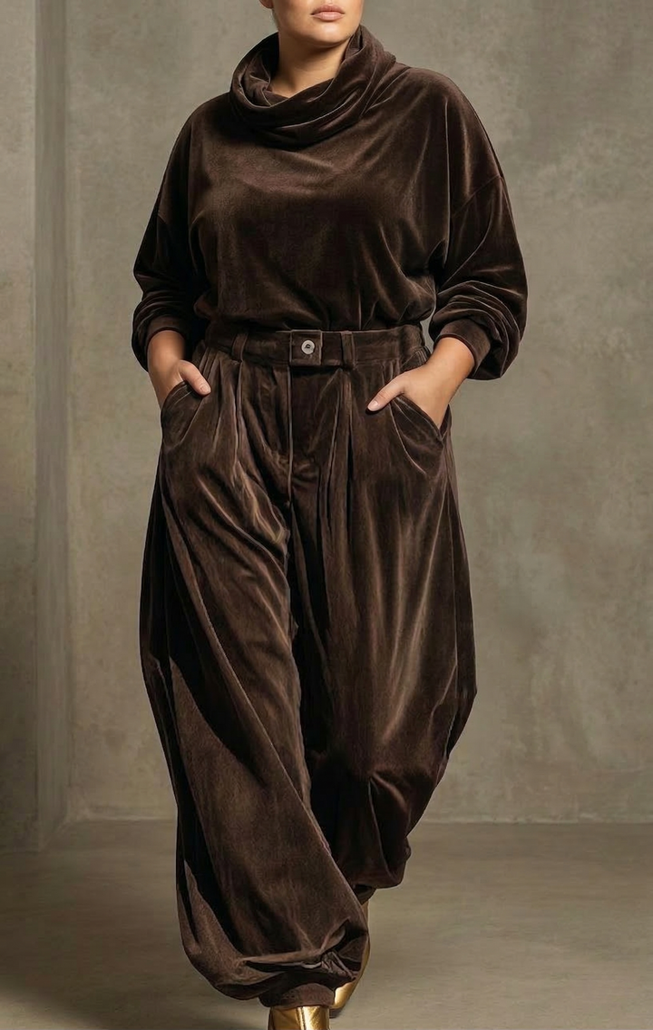 Maggie | Velvet Hoodie and Trousers Set