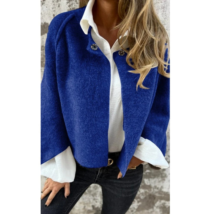 Thomasina – Cropped Button-Up Knit Cardigan