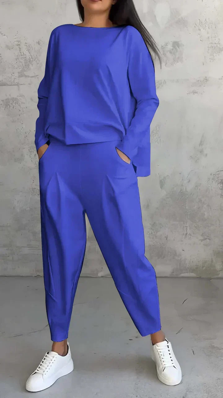 Sylvia – Relaxed Long Sleeve Two-Piece Set