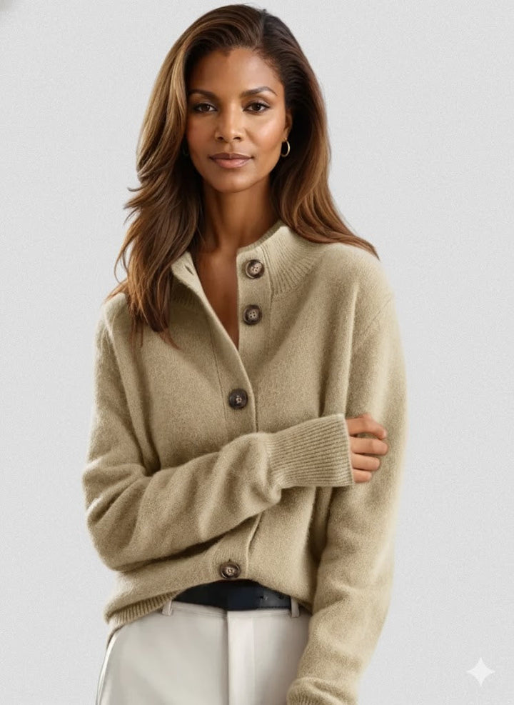 Nancy – Button-Front Knit Cardigan